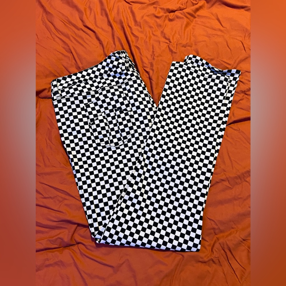 TRIPP NYC Daang Goodman Checkerboard Jeans